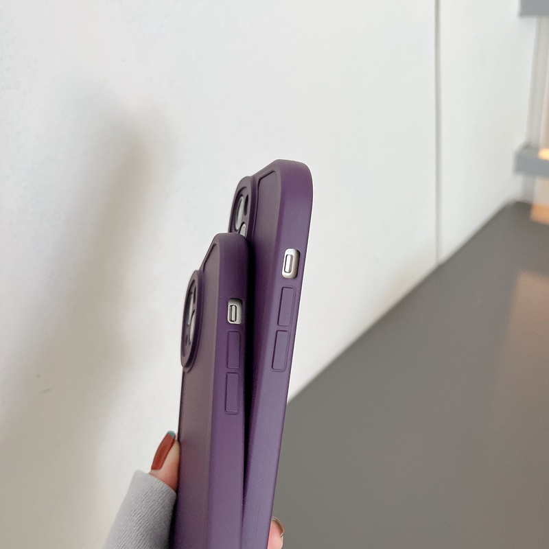 Casing hp Purple Silicone Case OPPO A3S A31 A53 A33 A9 A5 A57 F11 K3 K5 A52 A92 Reno 5 6 8 7Z XT VIVO Y11 Y12i Y15 Y17 Y20S Y12S Y20i V9 S1 V23E V23 V20 Pro Y19 Y93 Y91C Y91i Redmi 9T Note 9 10 Pro Girls Womens