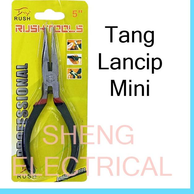 Lihat Disini--Tang Lancip Mini 5" In Buaya Jepit Kecil Lancip Panjang Long Nose Plier 5" Inci Inch