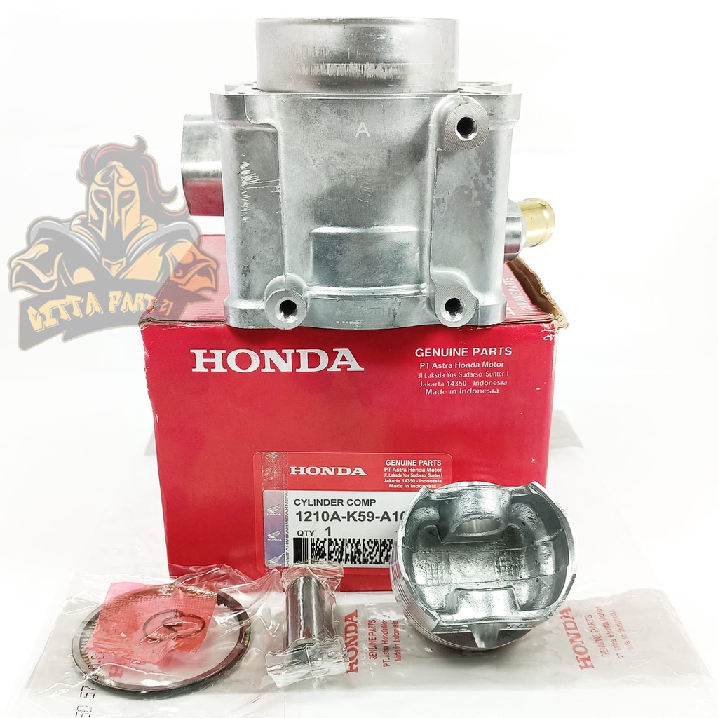 CYLINDER BLOK SEHER PISTON RING KOMPLIT HONDA K59 KUALITAS ASLI ORIGINAL HONDA AHM PRESISI TINGGAL PASANG BAHAN BERKUALITAS DAN DIJAMIN AWET VARIO 150 LED VARIO 150 ESP