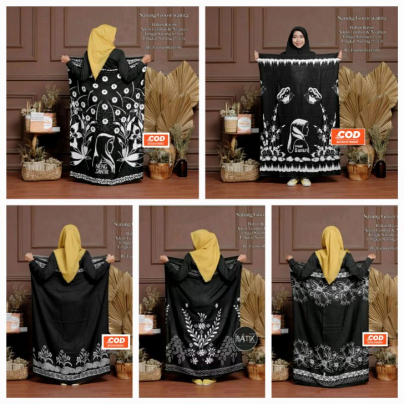 Sarung Santri Putri Sarung Batik Pekalongan /Sarung Goyor Santri Putri Sarung Aqil Pekalongan