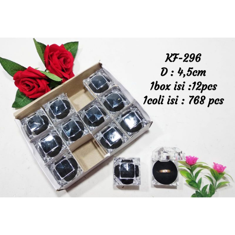 3pcs Wadah Cincin |Tempat Cincin|Tempat Cincin Crystal