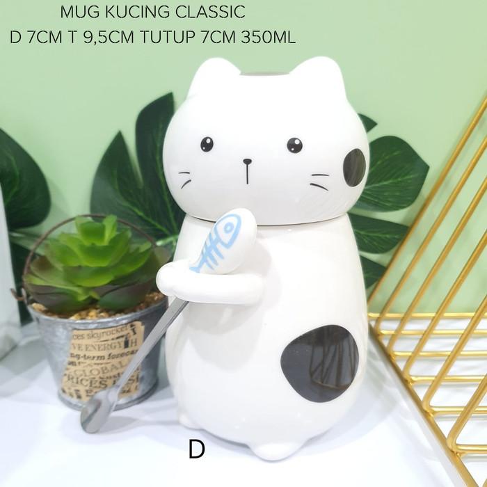KATT | MUG KERAMIK KUCING CLASSIC | NEKO CAT MUG | GELAS KUCING BESAR