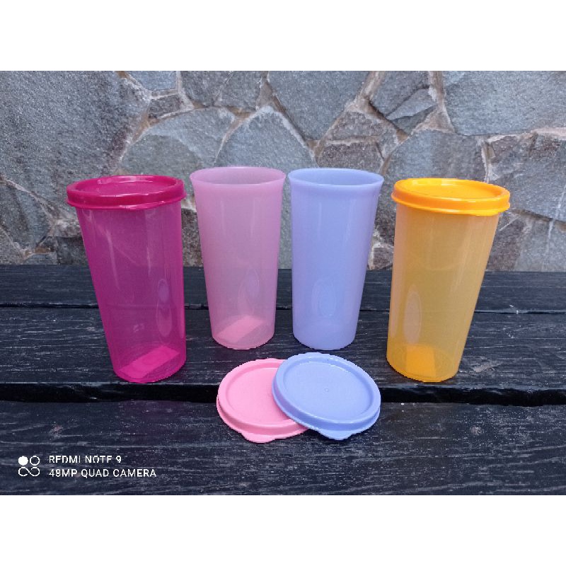 medium tumbler 275ml (4) - tupperware - gelas