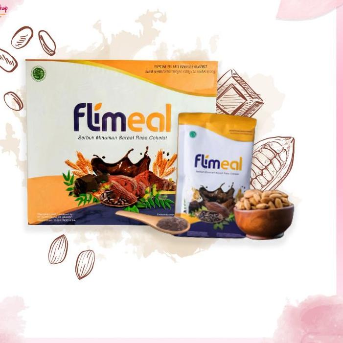 

BAYAR DITEMPAT✔️Flimeal Meal Replacement rasa Coklat by Flimty - 1 Box isi 12 sachet|RA2