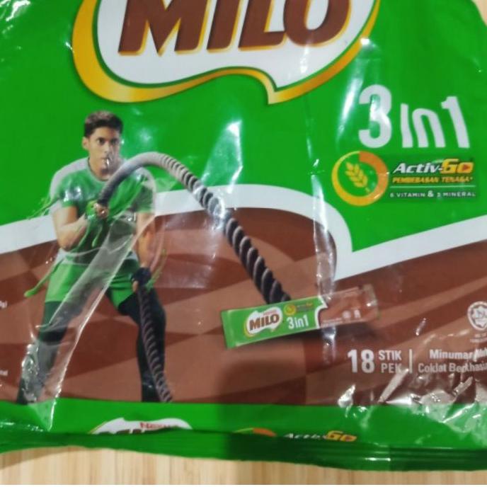 

GRATIS ONGKIR✅milo malaysia 3in1 isi 18stik|SQ9