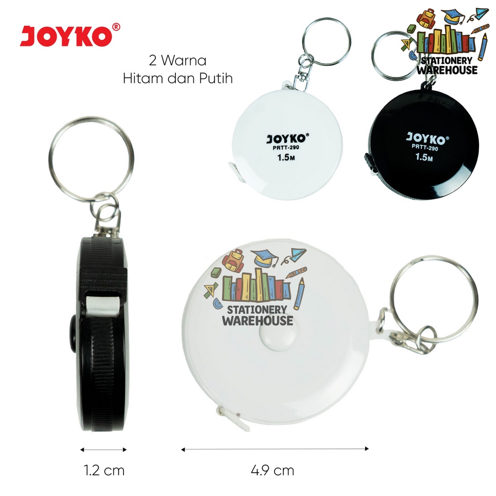 

Meteran Mini Pocket Ruler Tailoring Tape Joyko PRTT-290 1.5 Meter