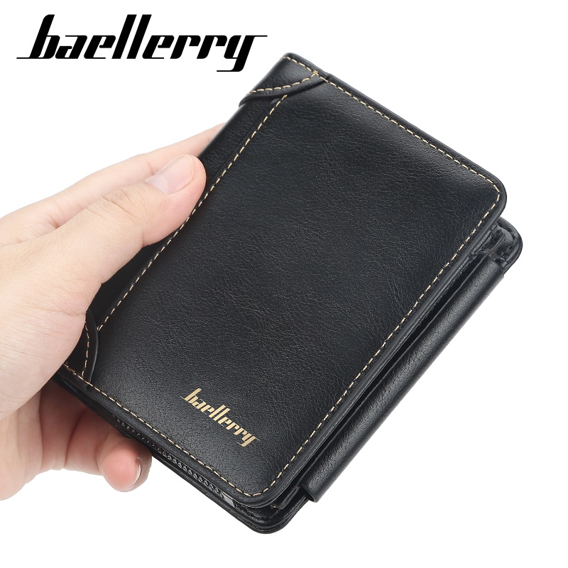 BAELLERRY D9159 Dompet Pria Wanita Bahan Kulit PU Leather Premium WATCHKITE WKOS