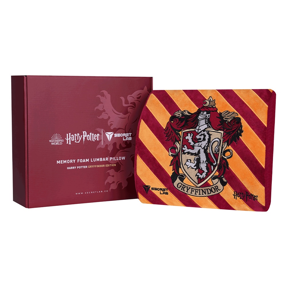 Secretlab Memory Foam Lumbar Pillow—Harry Potter Gryffindor Edition