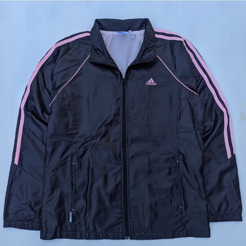 Tracktop adidas climaproof pink stripe jaket