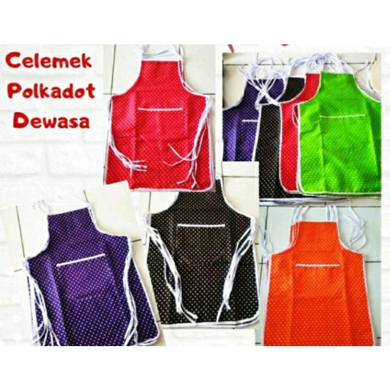 CELEMEK POLOS MOTIF KARAKTER APRON