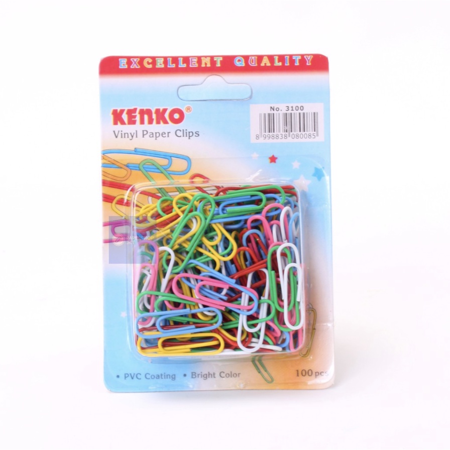 

Klip Kertas Kenko Vinyl Paper Clip 3100