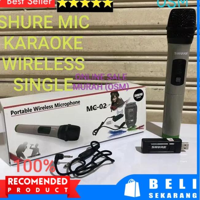 Buruan pesan--SHURE UHF mik mic microphone mikrophone wireles wireless Handheld SINGLE TUNGGAL mikro