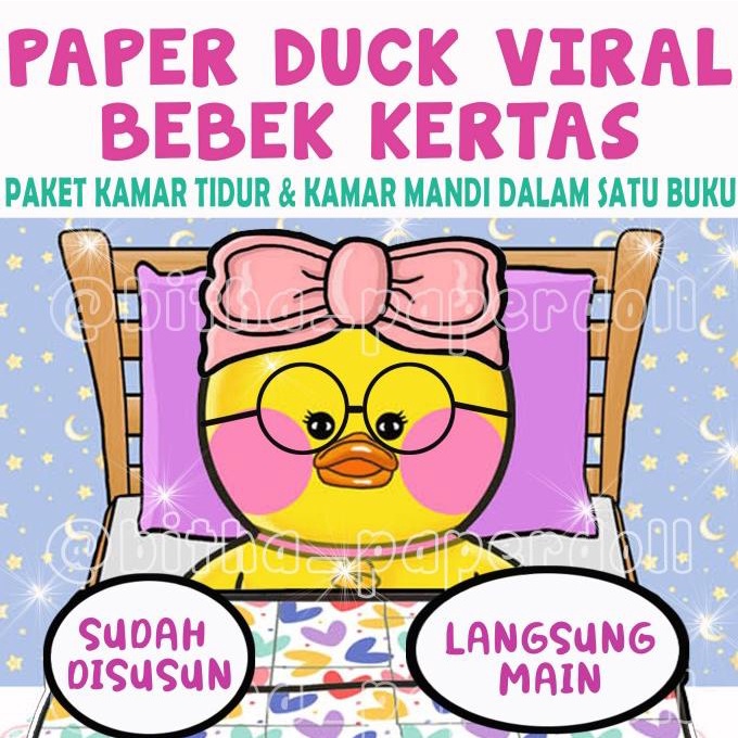 Mainan Anak Bebek Kertas Paper Duck Viral