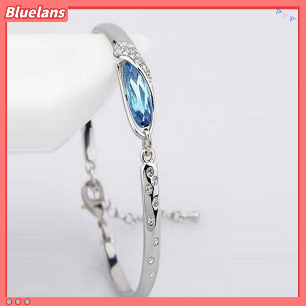 Bluelans Bracelet Elegant Skin-friendly Rhinestone Fashion Bracelet Bangle