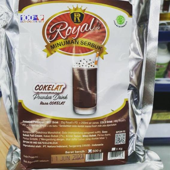 

EXCLUSIVE!ROYAL powder drink coklat 500gr|KD2