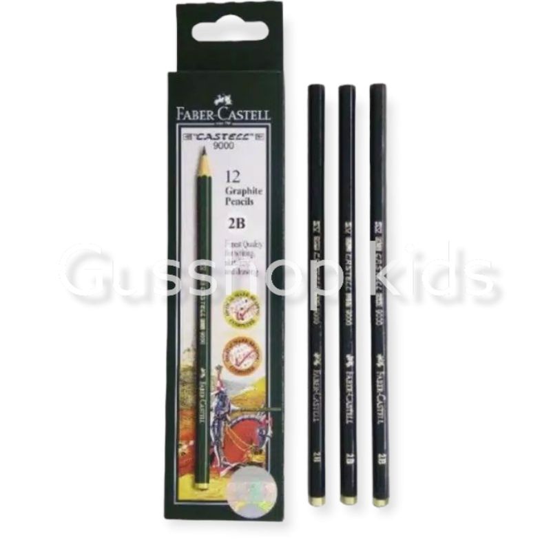 PENSIL FABER CASTELL 2B 1BOX (ISI 12PCS)