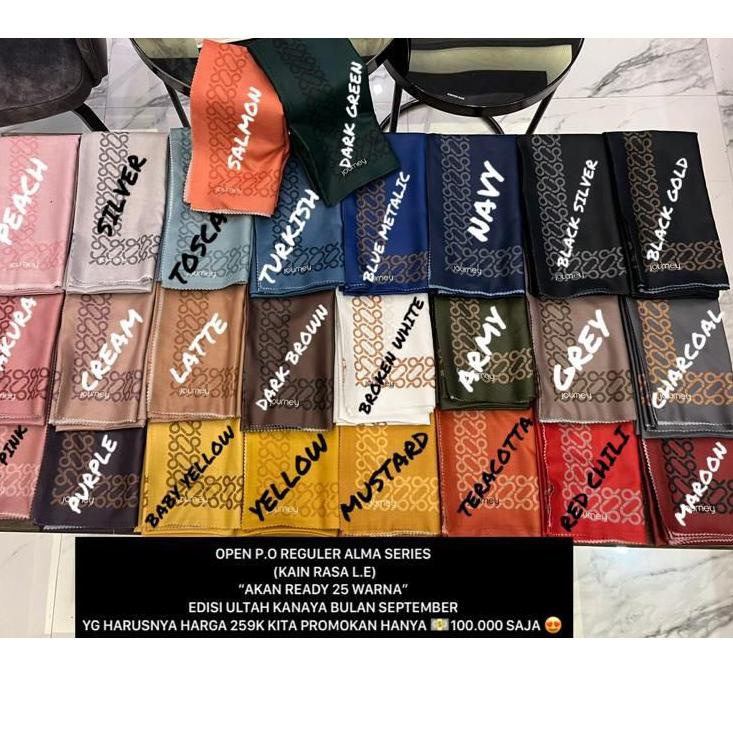 Terbagus.. jilbab alma series journey & jilbab journey scarves terbaru nara ghina aina hasna elisa n