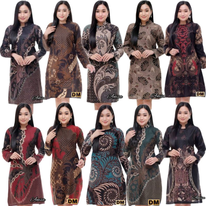 Tunik Batik Modern / Baju Batik Tunik Wanita / COD M L XL XXL