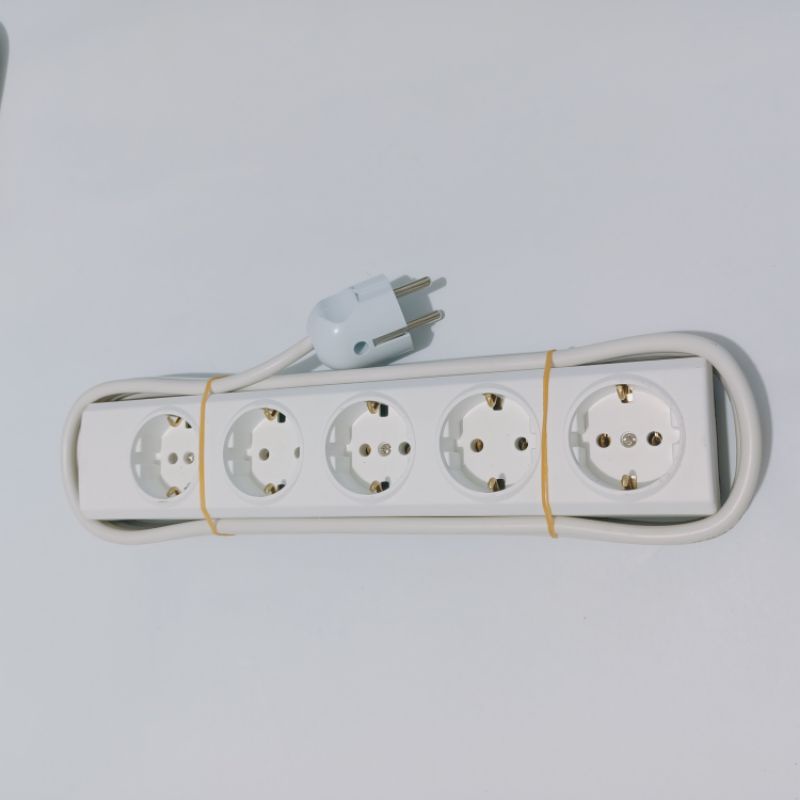 Stopkontak Broco 2-6 lubang + kabel 1-10 meter+Steker