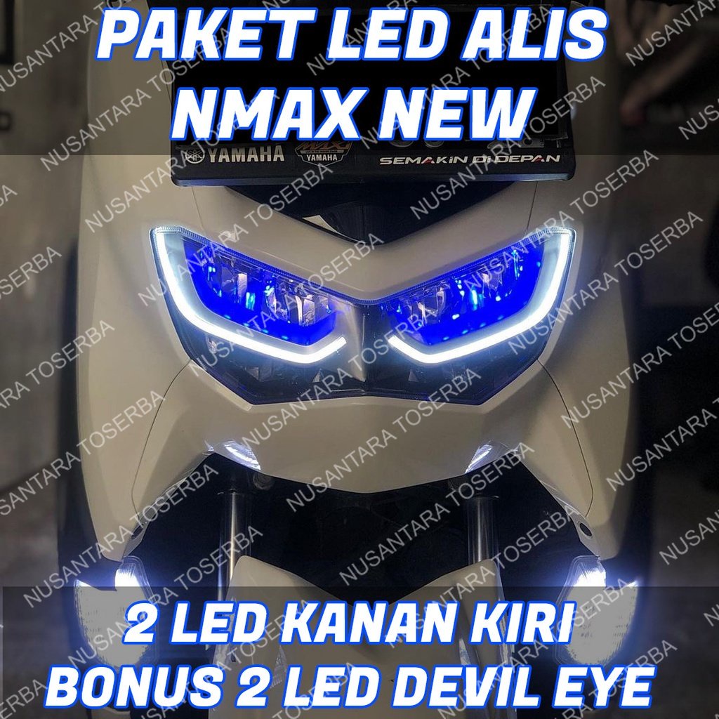 LAMPU ALIS DRL NMAX NEW BONUS DEVIL EYES LAMPU ALIS DRL BONUS DEVIL EYES ALL NEW NMAX 2020 2021 2022