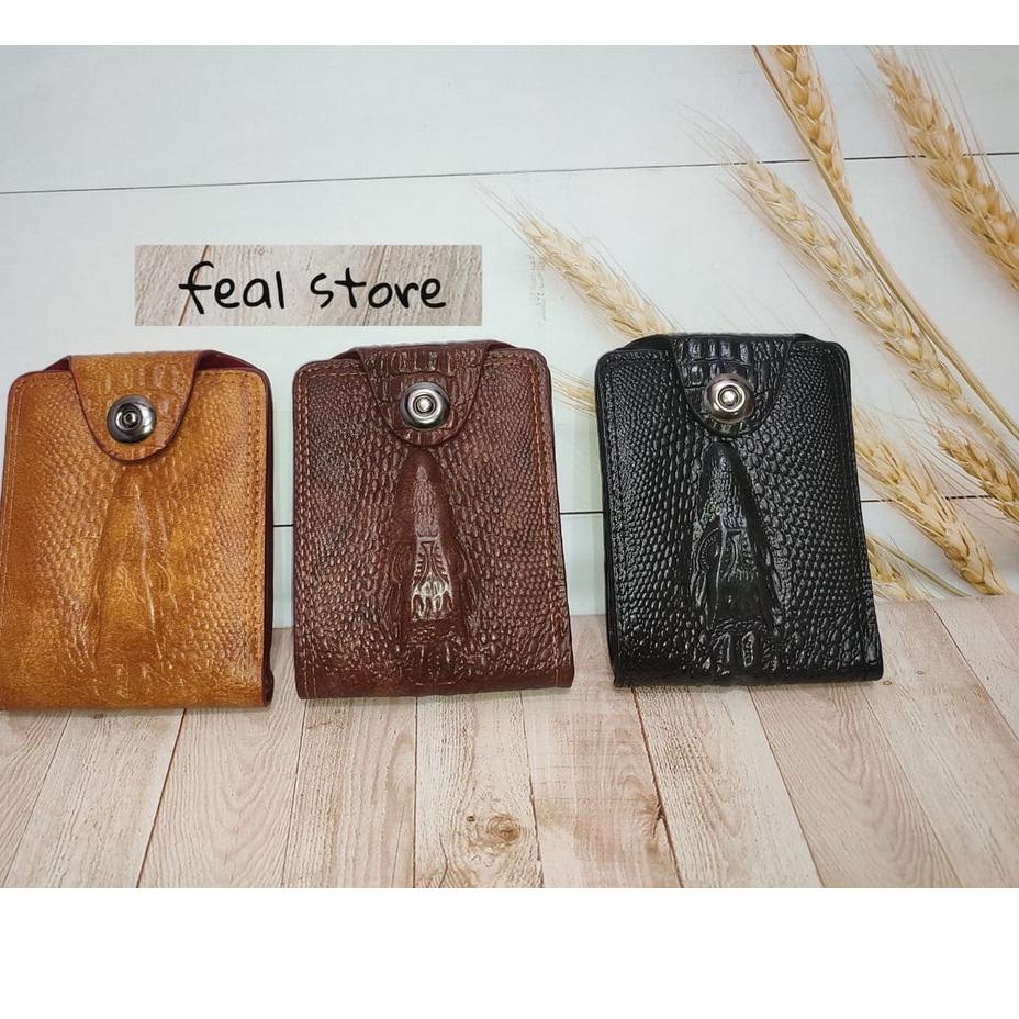 Quality Control✅Dompet pria Dompet motif kulit buaya Dompet pria import Dompet pria original Dompet 