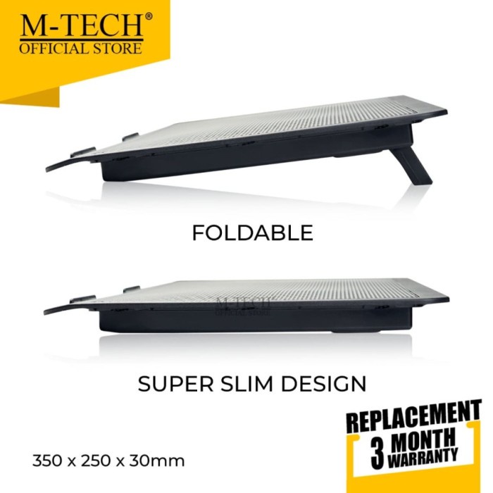 M-Tech Original Cooling Pad Kipas Pendingin Laptop CP01