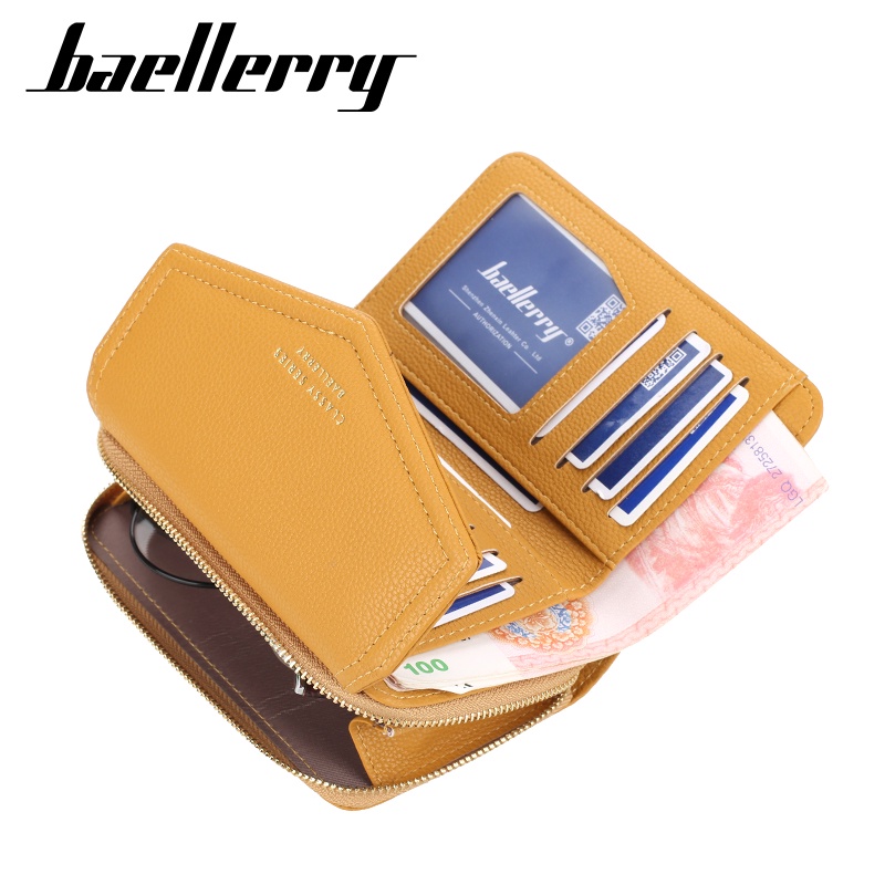 BAELLERRY NR065 Dompet Wanita Lipat Bahan Kulit PU Leather Premium WATCHKITE WKOS