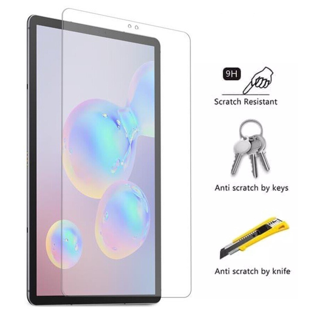 Samsung Tab A7 10.4/T505 | Tab A8 10 2021 | P585 Tab A10.1 | T590 10.5Anti Gores Tempered Glass Original FS Clear Bening Pelindung Layar HP Dan Tablet