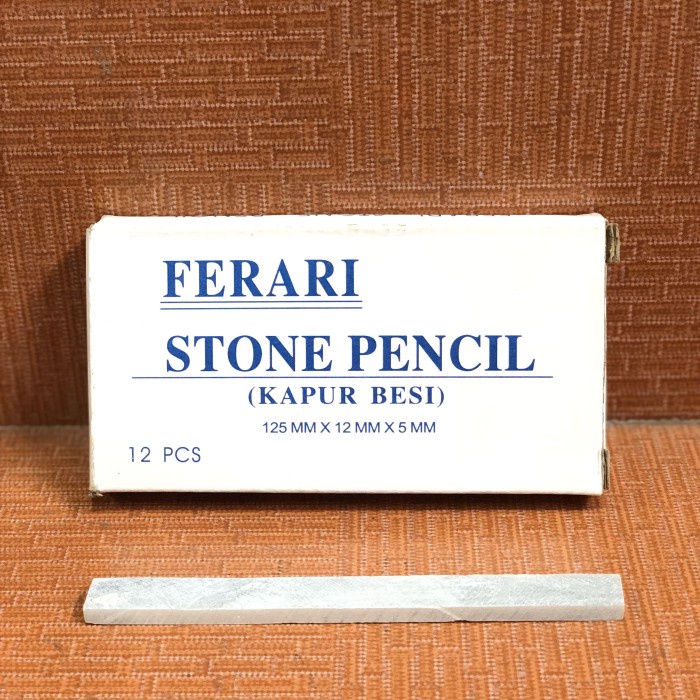 

Kapur Besi / Stone Pencil Ferari 125mm x 12mm x 5mm Putih