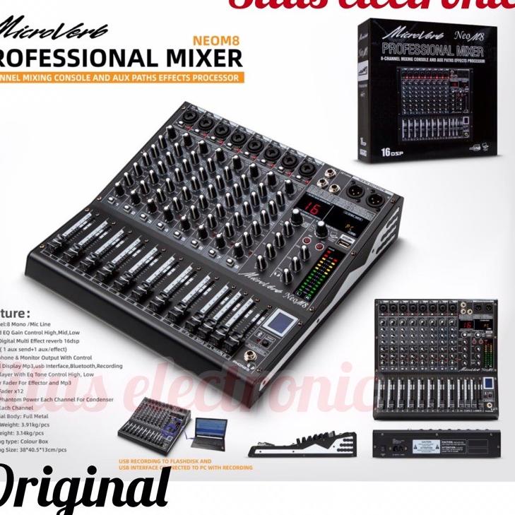 KODE1x1Wl--mixer microverb neo m8 original effect digital 16dsp mixer 8 channel model ashley super m