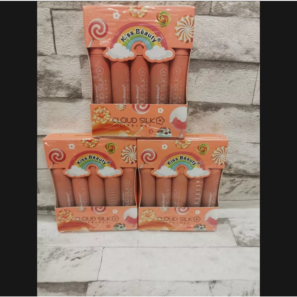 [SET ISI 5] Lipgloss Kiss Beauty Cloud Silk