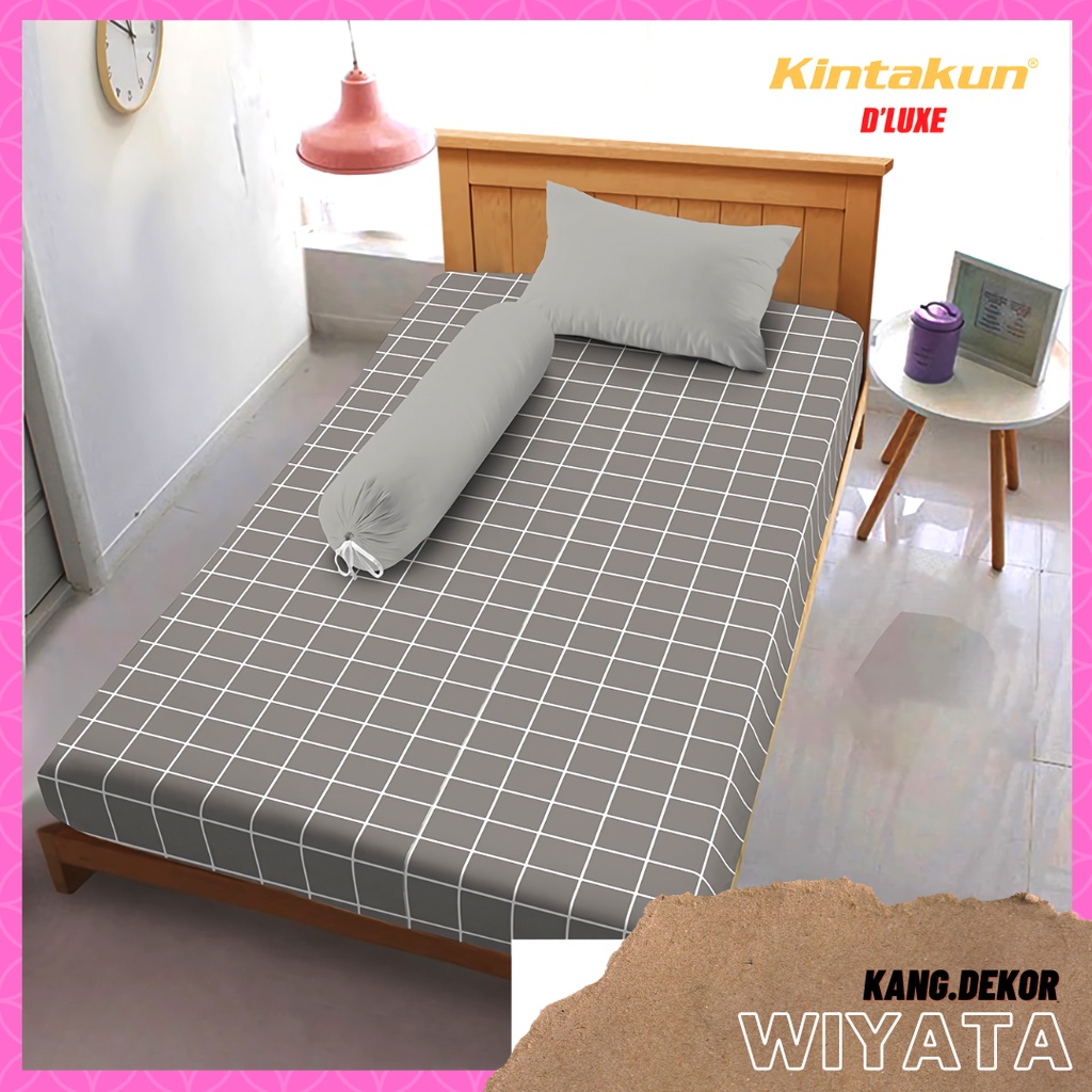 SPREI KINTAKUN D'LUXE MOTIF WIYATA 120x200 NO 3 SINGLE SEPREI CANTIK MURAH MOTIF TERBARU SEPRAI KAMAR TIDUR D’LUXE SEPREI AESTHETIC D LUXE KINTAKUN SEPRAI CANTIK SEPRE DLUXE PROMO ANTI LUNTUR MOTIF PLUS SARUNG BANTAL SPREI DEWASA ALAS KASUR SPREI ADEM