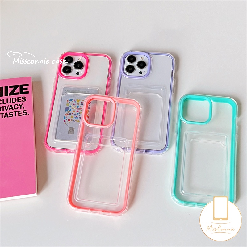 3in1 Casing Soft Case iPhone 11 12 13 14 Pro MAX 6 6S 7 8 Plus XR X XS MAX SE 2020 Warna Macaron