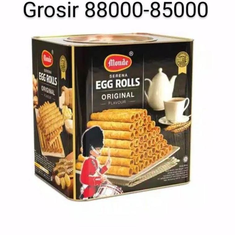 

Bisa COD Biskuit Kaleng Kue Kaleng Monde Serena Egg Roll Original 600 gr eggrol eggroll buruan