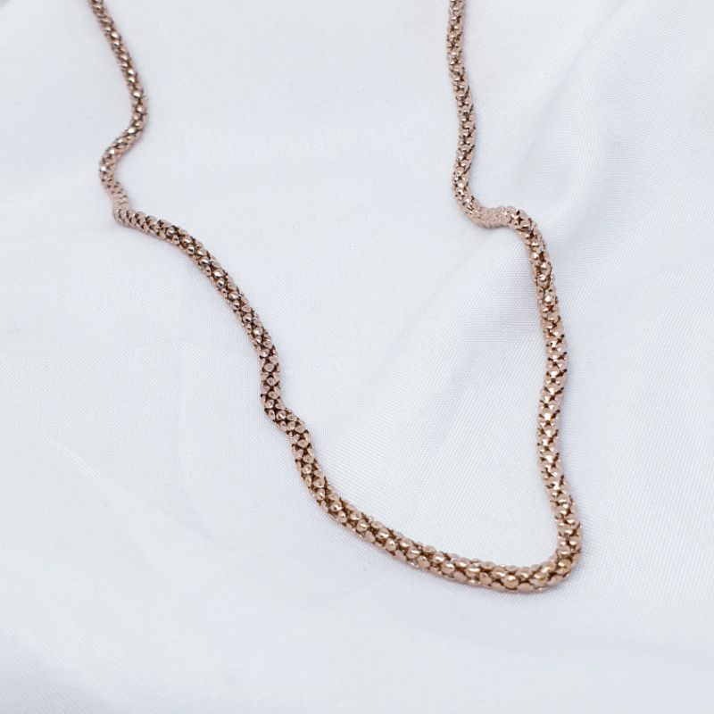 kalung panjang titanium asli anti karat&amp;alergi 60cm