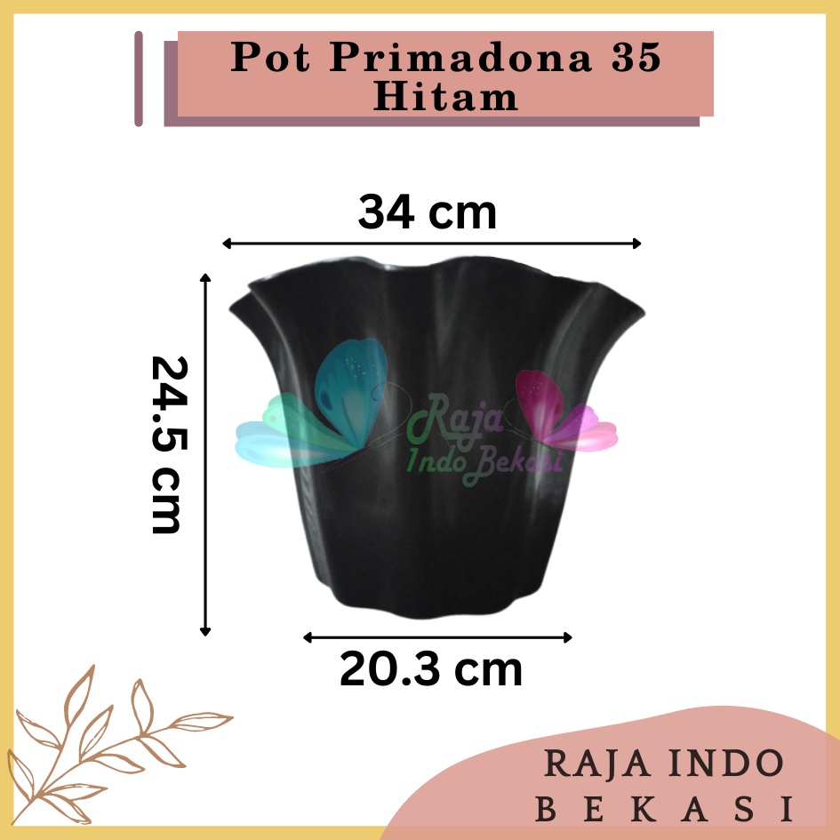 Pot Shallom Primadona 35 Hitam Pot Bunga Plastik Putih Cantik Tebal Gelombang Bagus Pot Primadona 15 20 25 30 35 40 Putih Pink Hitam SHALLOM PRIMADONA 20 pot bunga plastik putih cantik tebal motif ombak gelombang bagus