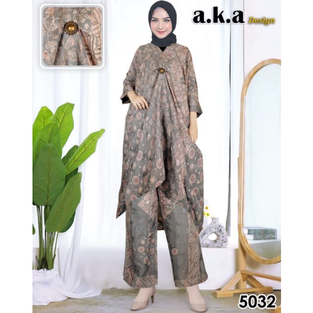 [5032]Stelan Celana Batik Kaftan Semi Sutra // Kode AKA