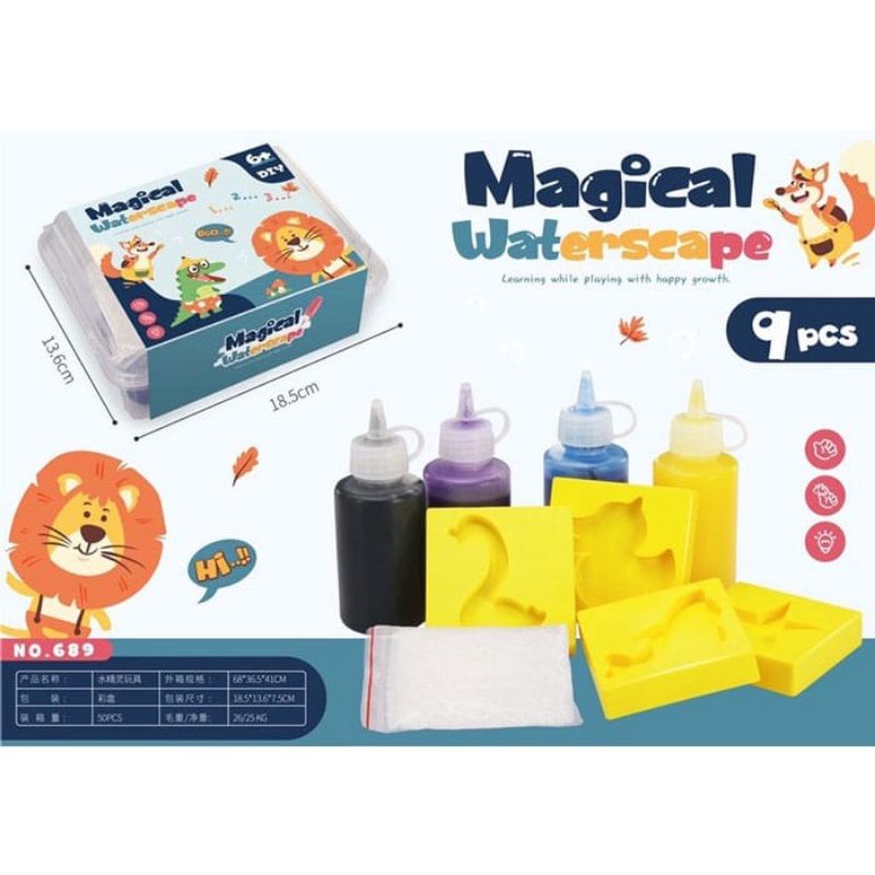 Mainan Magic Jelly Magical Waterscape 9Pcs BRO 1449