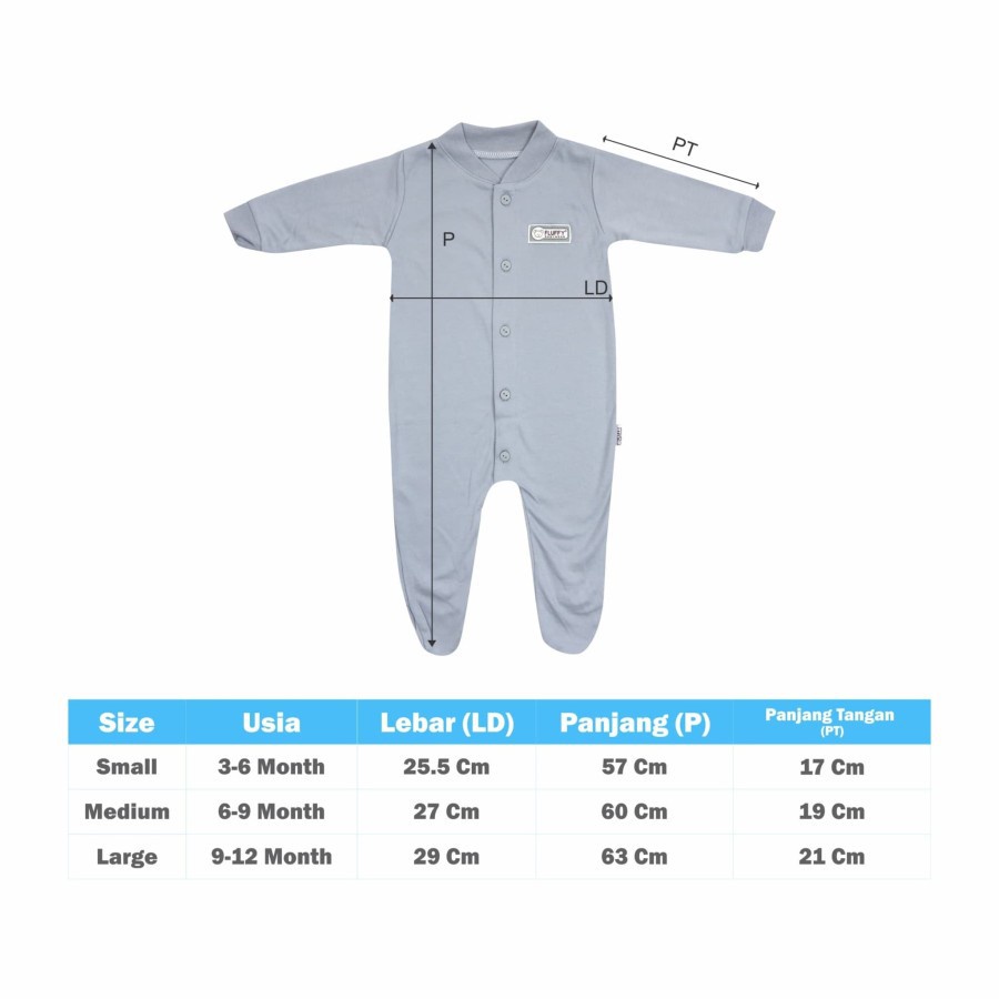 Baju Tidur Bayi Sleepsuit Jumper Piyama Anak Fluffy Baju Kodok Tutup Kaki 3-12 Bulan 1pcs