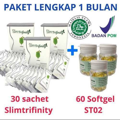 Pelangsing (non obat) diet aman busui maag bpom dokter Slimtrifinity
