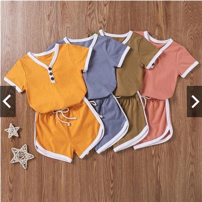 SETELAN ANAK LABBORA KANCING / SETLABBORA KANCING BAHAN SPANDEX