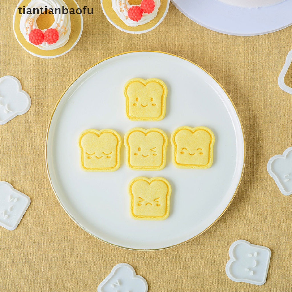 Cetakan Pemotong Kue / Biskuit / Roti Panggang Bentuk Smiley Bahan Plastik Tebal Untuk Dekorasi