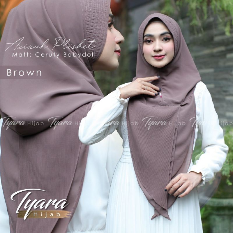 jilbab instan azizah plisket ori tyara