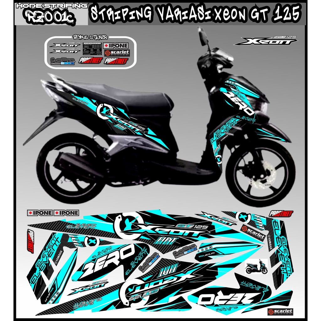 striping xeon gt 125 / decal xeon gt 125 / sticker xeon gt 125