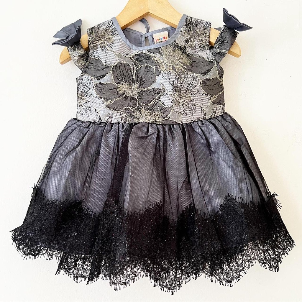 Dress Pesta Kondangan Ulang Tahun Mewah Lucu Bayi Anak Perempuan Cewek Terlaris Kode 3 Babeebabyshop