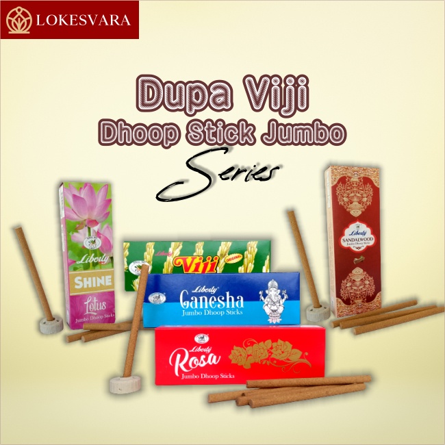 Dupa Hio Wangi India Viji Dhoop Stick Jumbo 4&quot; @ 10sticks