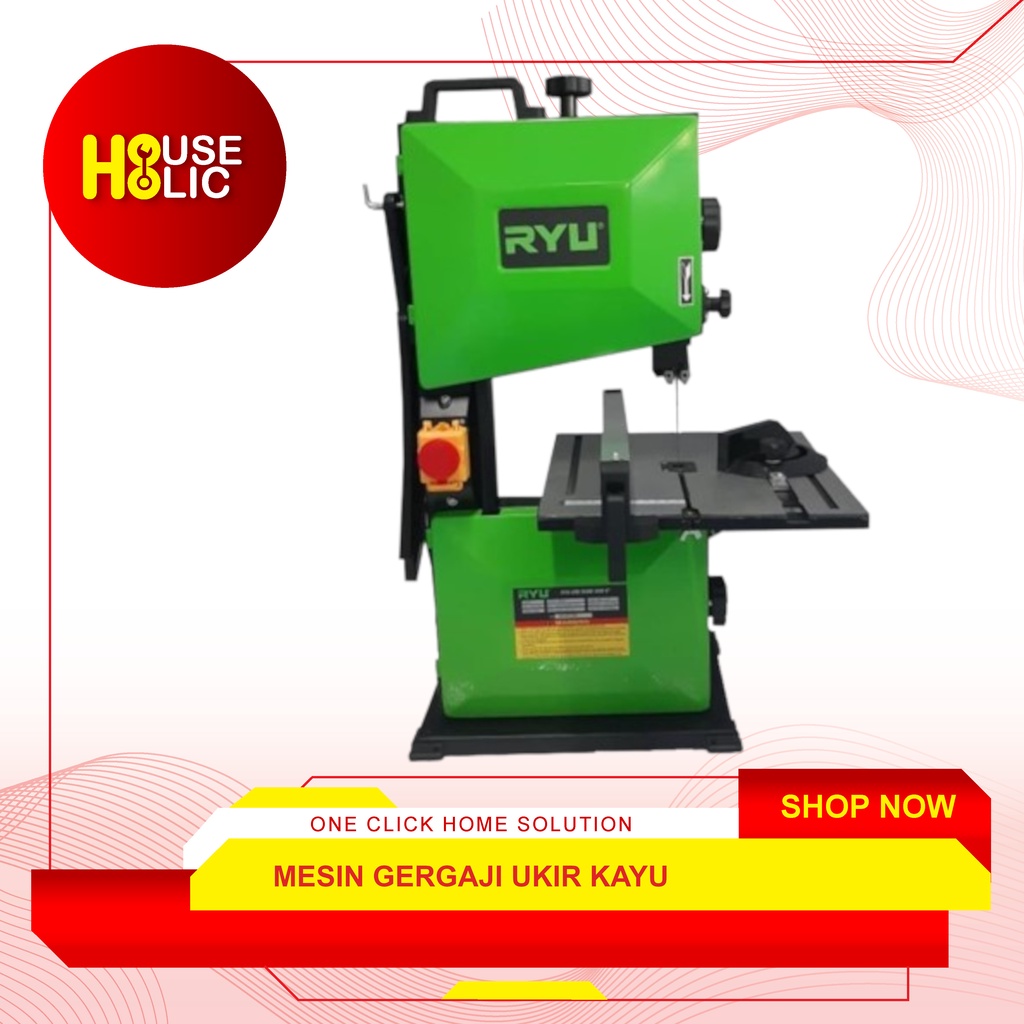 RYU Mesin Gergaji Ukir Kayu 8&quot; / Band Saw RBS-8 Potong Triplek Bandsaw