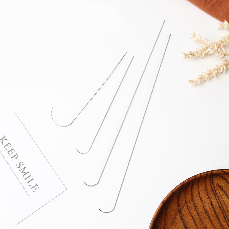 1 pcs Jarum Lengkung Beads Payet Manik-manik