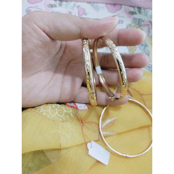 Gelang Swasa Bangkok Cembung lebar 5mm Remaja Dan Dewasa Kurus DM 5cm