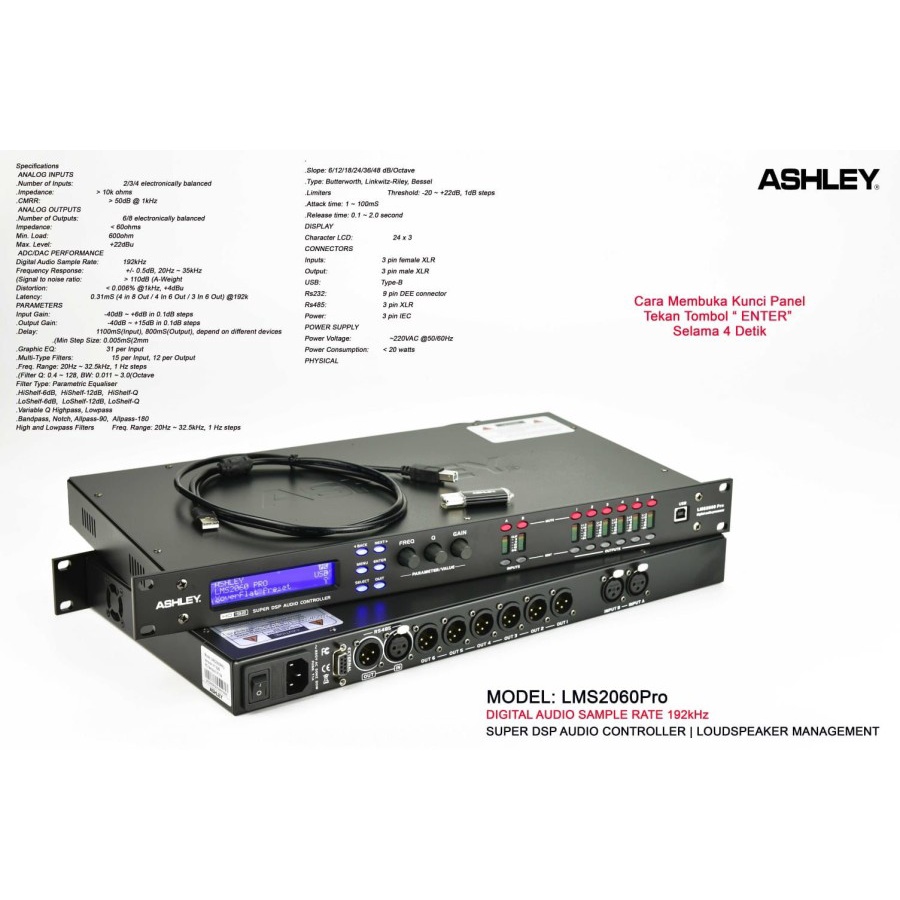 Speaker Management 2 In 6 Out Ashley Lms2060PRO Lms 2060pro Original